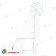 Фигура световая «Сказочный олень» из гибкого неона, 180х110 см, 2400 LED, холодный белый. 14-1549