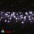 Гирлянда Бахрома, 3х0.5 м., 112 LED, холодный белый, без мерцания, черный ПВХ провод. 07-3452