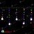 Гирлянда Бахрома 3х0.7 м., 10 LED, мульти, Звезда D80мм, прозрачный провод (Без колпачка). 03-3821