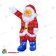 Акриловая светодиодная фигура "Санта Клаус приветствует" 60 см, 200 LED, холодный белый, прозрачный ПВХ провод. 14-1539