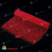 Декоративная сетка Красная в Рулоне, Гибкий ПВХ, 10x1 м. 06-3212