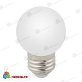 Светодиодная лампа для белт-лайт матовая, d=60 мм., E27, теплый белый свет (3000k). 10-3760.