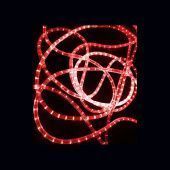 Светодиодный дюралайт LED, 2-х проводной, красный, без мерцания, кратность резки 0,5 метр, диаметр 13 мм, 24В, 100 м. 07-3259