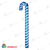 Елочная фигура "Карамельная палочка" 121 см, цвет синий/белый. 14-1594