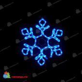 Снежинка светодиодная без мерцания, 79x69 см, 100 LED, синий. 11-2166