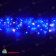 Гирлянда Бахрома, 3,1х0.5 м., 150 LED, синий, с мерцанием, прозрачный ПВХ провод (Без колпачка), 220В. 04-3234