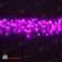 Гирлянда Бахрома, 3,1х0.5 м., 150 LED, розовый, без мерцания, прозрачный ПВХ провод (Без колпачка), 220В. 04-3228
